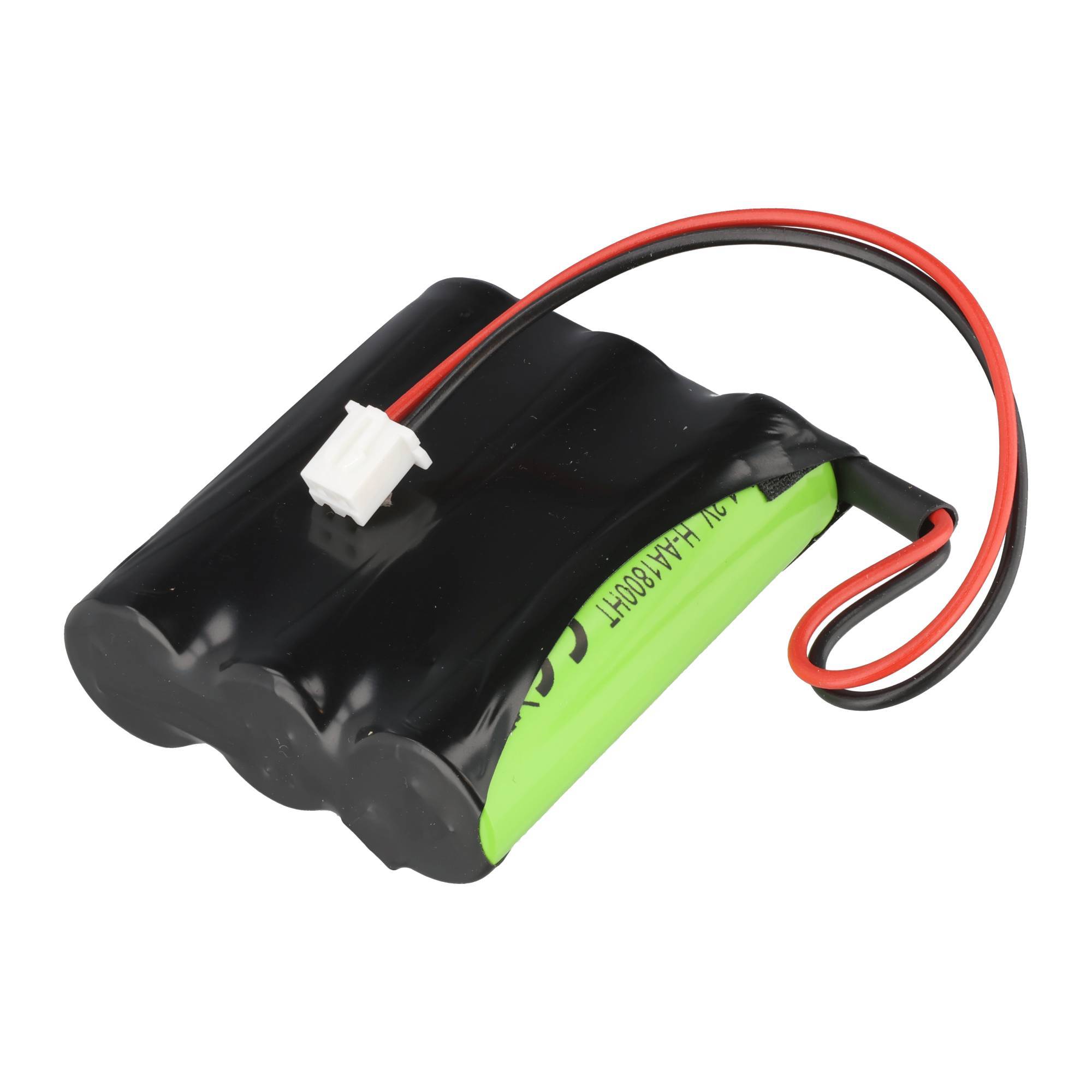 Batterie éclairage de secours NiMH 3.6V 1800mAh F1x3 Mignon AA avec câble 150mm et fiche-2
