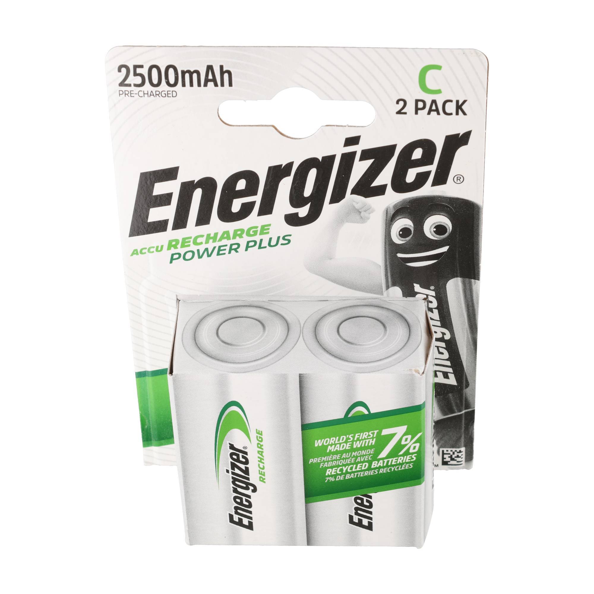Piles Energizer NiMH, Baby, C, HR14, 1,2 V/2 500 mAh Power Plus, préchargées, blister (lot de 2)-2