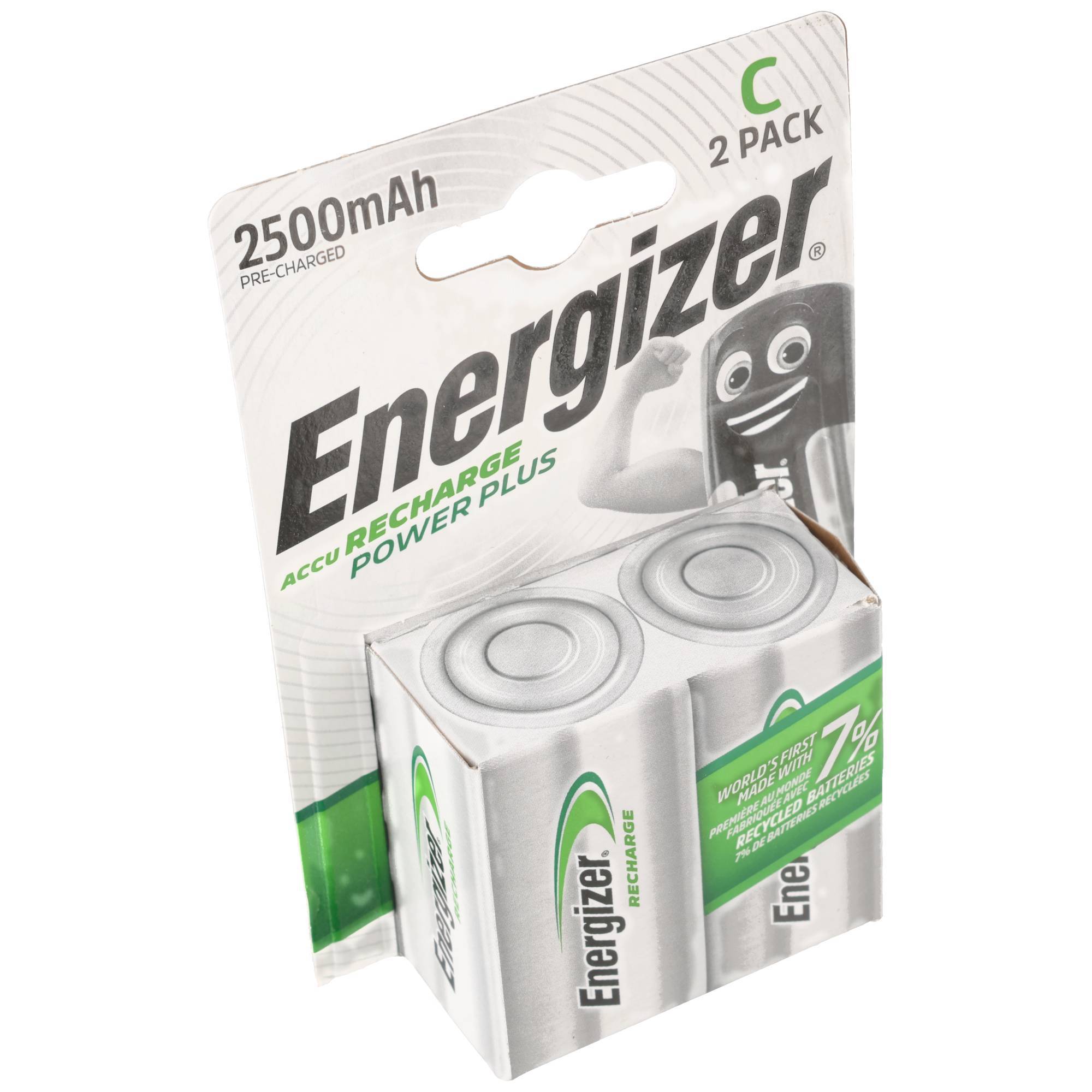 Piles Energizer NiMH, Baby, C, HR14, 1,2 V/2 500 mAh Power Plus, préchargées, blister (lot de 2)-3