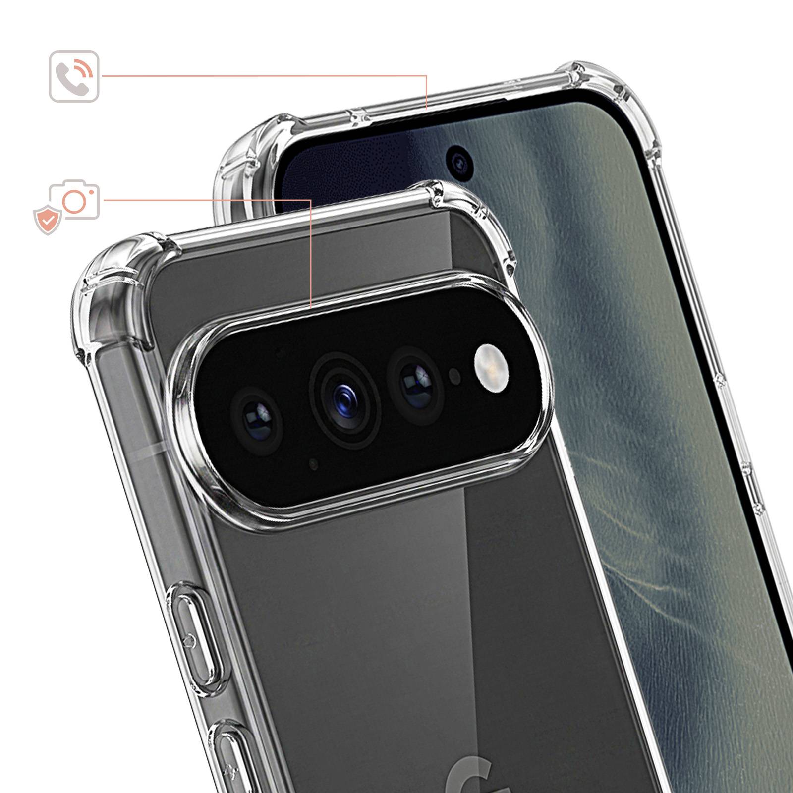 Coque pour Google Pixel 11 en Silicone avec Coins Renforcés-2