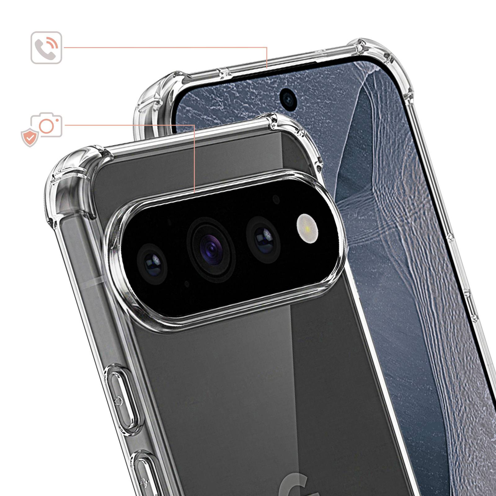 Coque pour Google Pixel 11 Pro en Silicone avec Coins Renforcés-2