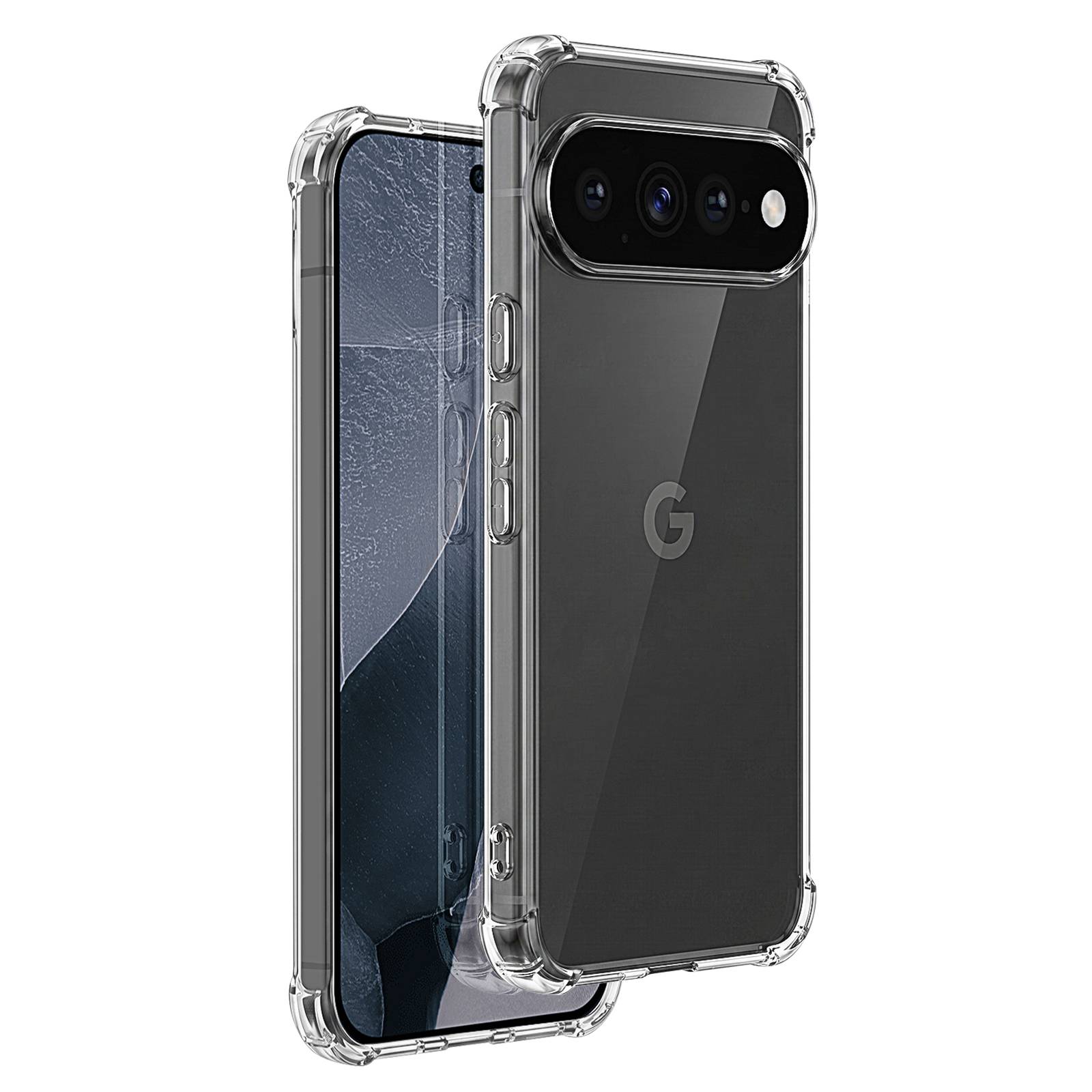 Coque pour Google Pixel 11 Pro XL en Silicone avec Coins Renforcés-0