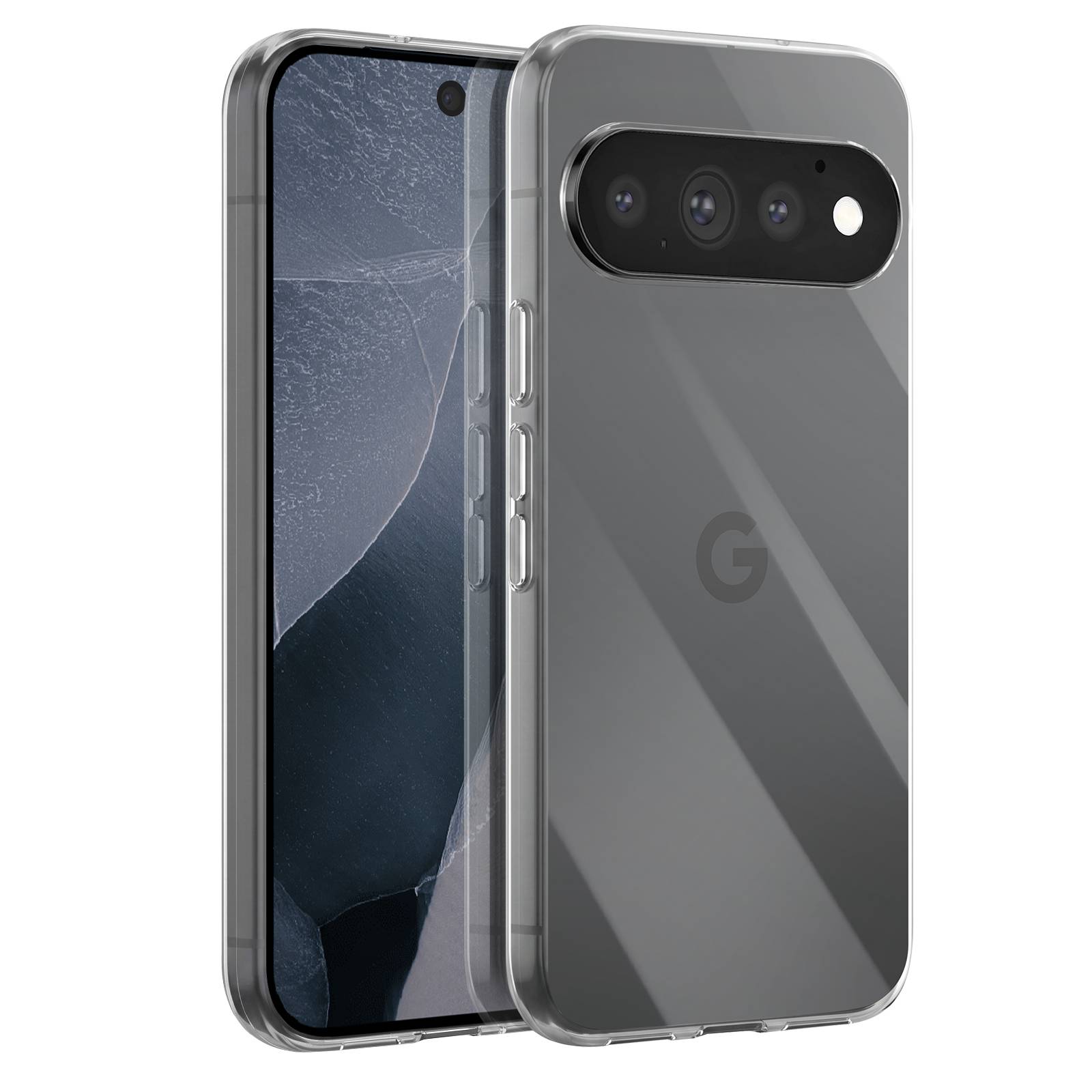 Coque pour Google Pixel 11 Pro Slim avec Bords Relevés Compatible Qi-0