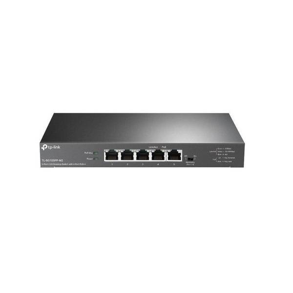 TP-Link TL-SG105PP-M2, Non-géré, Gigabit Ethernet (10/100/1000), Connexion Ethernet, supportant l'alimentation via ce po
