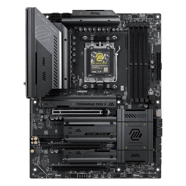 MSI MAG B850 TOMAHAWK MAX WIFI II, AMD, Emplacement AM5, AMD Ryzen 7000 Series, AMD Ryzen 8000 Series, AMD Ryzen 9000 Se