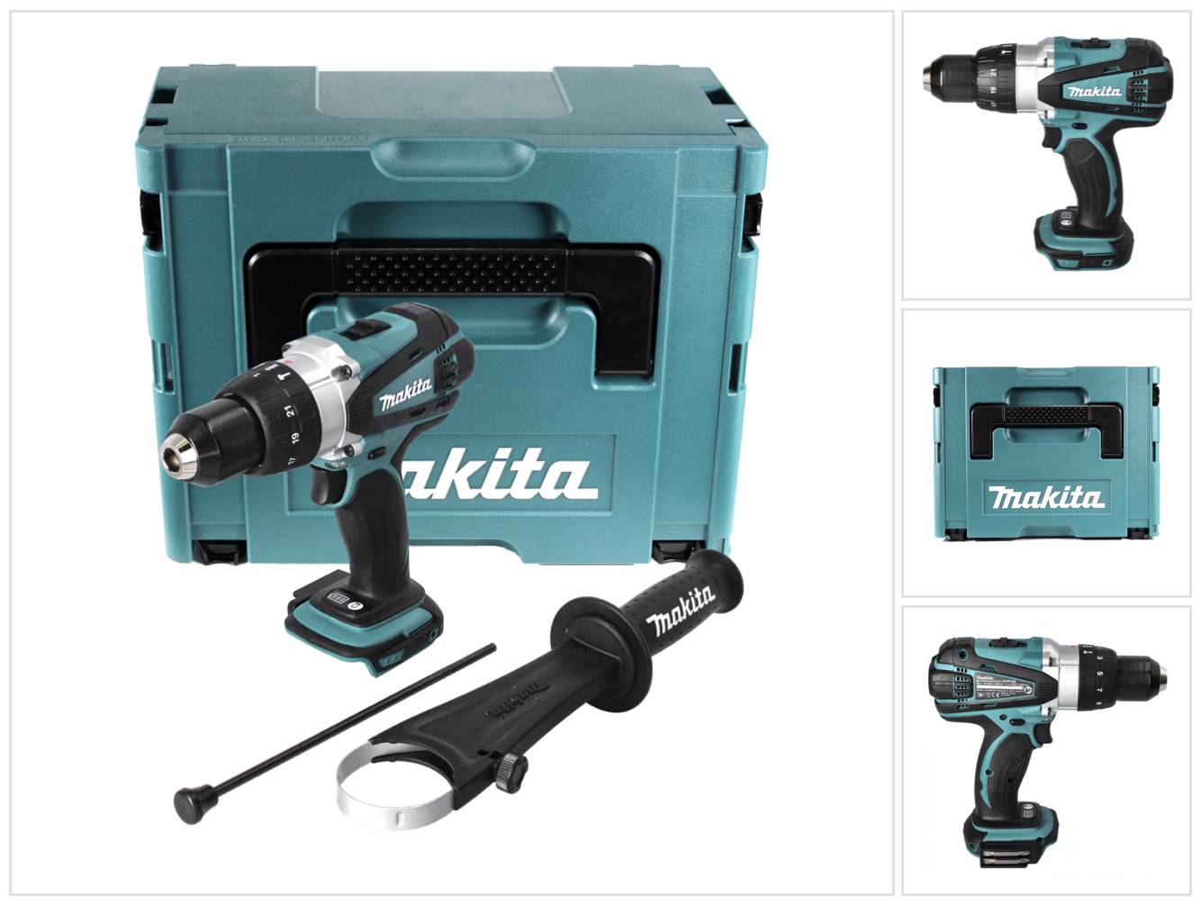 Perceuse à percussion 18V LXT -machine seule- en MAKPAC - MAKITA DHP458ZJ-0