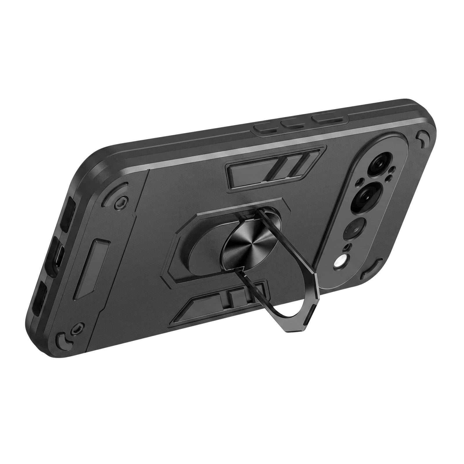 Coque pour Google Pixel 11 Pro XL Antichoc avec Bague et Cache Caméra-1