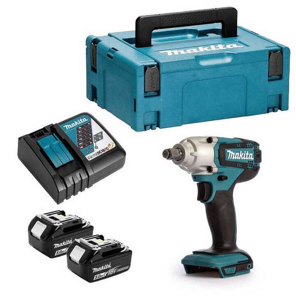 Boulonneuse à chocs 18V 12" 190 Nm -2x5,0 Ah- en MAKPAC- MAKITA DTW190RTJ