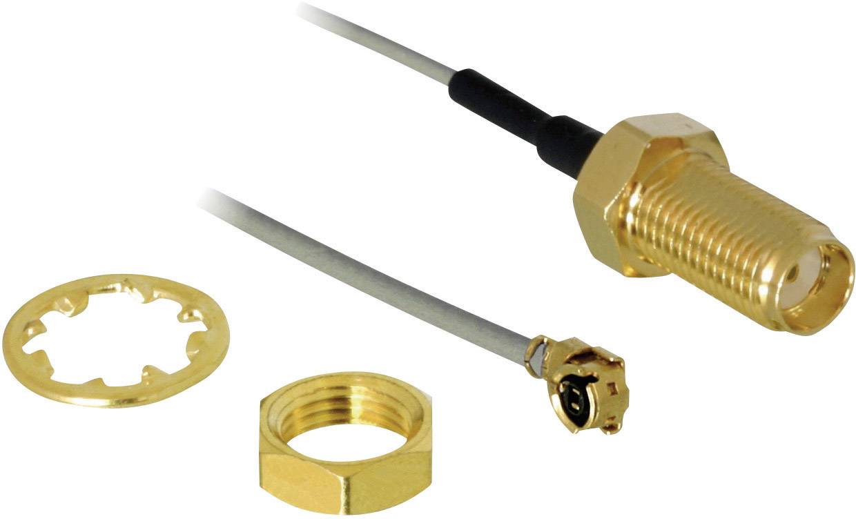 GOOBAY 51676 C/âble de Rallonge DAntenne WiFi 2m Longueur de C/âble