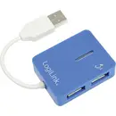 Hub USB LogiLink 4 ports bleu