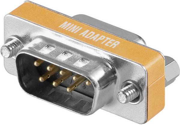Adaptateur série Goobay [1x SUB-D mâle 8 pôles - 1x SUB-D femelle 9 pôles]  vissable