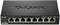 Un commutateur Gigabit D-Link noir, modèle DGS-108, avec huit ports Ethernet alignés, voyant LED vert à gauche.