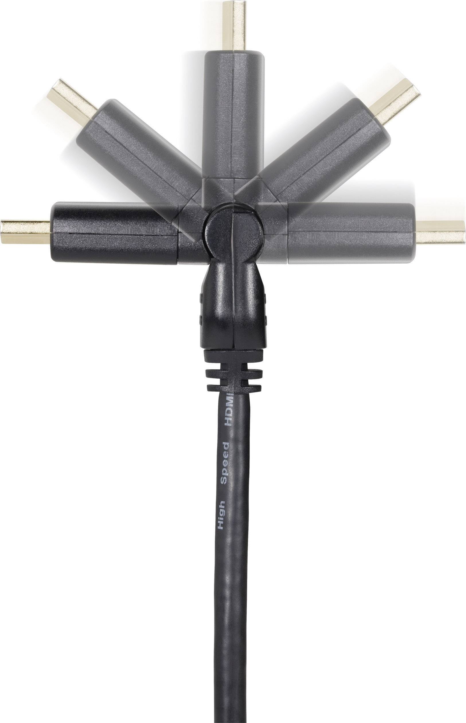 Câble de raccordement SpeaKa Professional SP-7870016 5.00 m noir-4