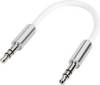 Câble Speaka jack 3.5 mm SuperSoft 0.1m Blanc SpeaKa Professional SP-7870076 [1x Jack mâle 3.5 mm - 1x Jack mâle 3.5 mm] 10.00 cm blanc gaine ultra-douce