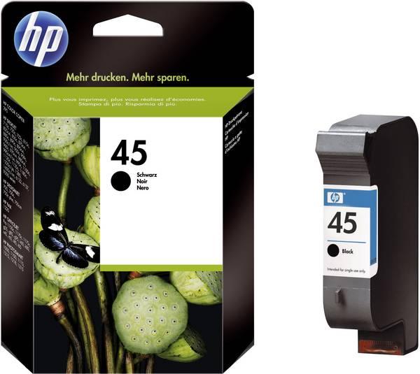 HP Encre 45 d'origine  noir 51645AE Encre