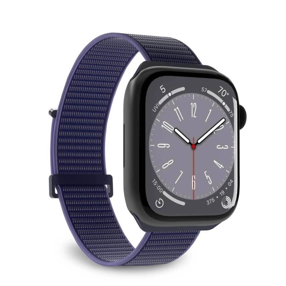 Bracelet pour Apple Watch 44-45-46-49mm Nylon Sport Ajustable et Respirant-4