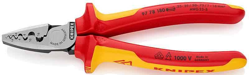 Pince à Sertir Knipex 1000v Sertissage Précis Et Isolé 1000v - Knipex-0