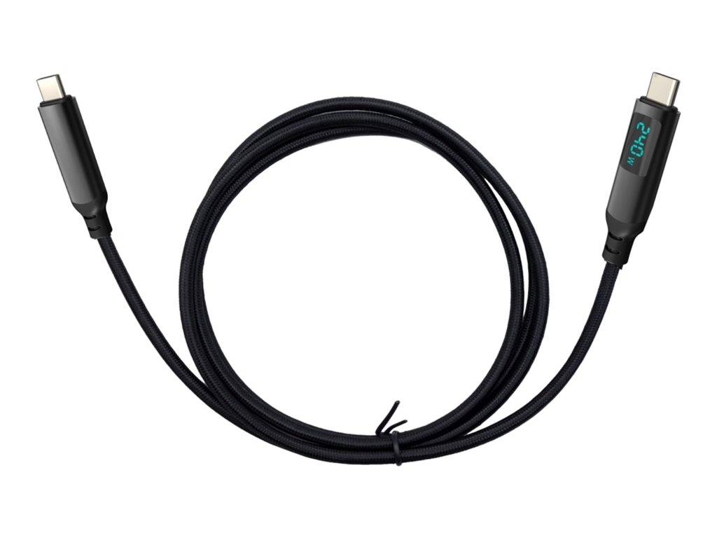 I-TEC Thunderbolt 4/USB4 Class Pro Cable 240W with LCD 40 Gbps 150 cm-1