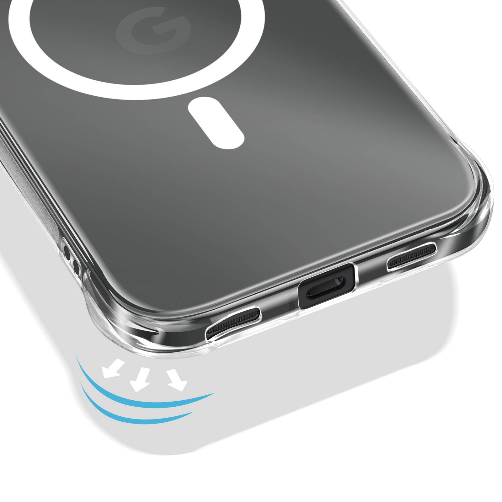 Coque Magnétique pour Google Pixel 11 avec Caméra Surélevée-3
