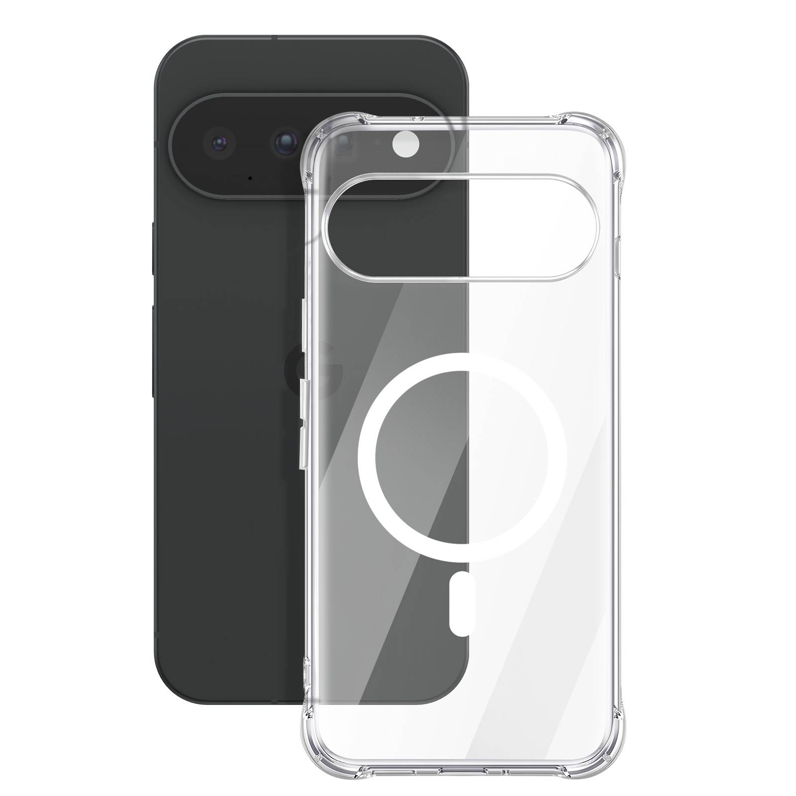 Coque Magnétique pour Google Pixel 11 avec Caméra Surélevée-4