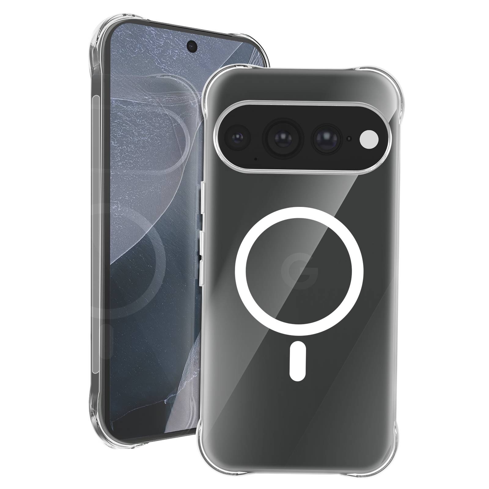 Coque Magnétique pour Pixel 11 Pro XL avec Caméra Surélevée-1