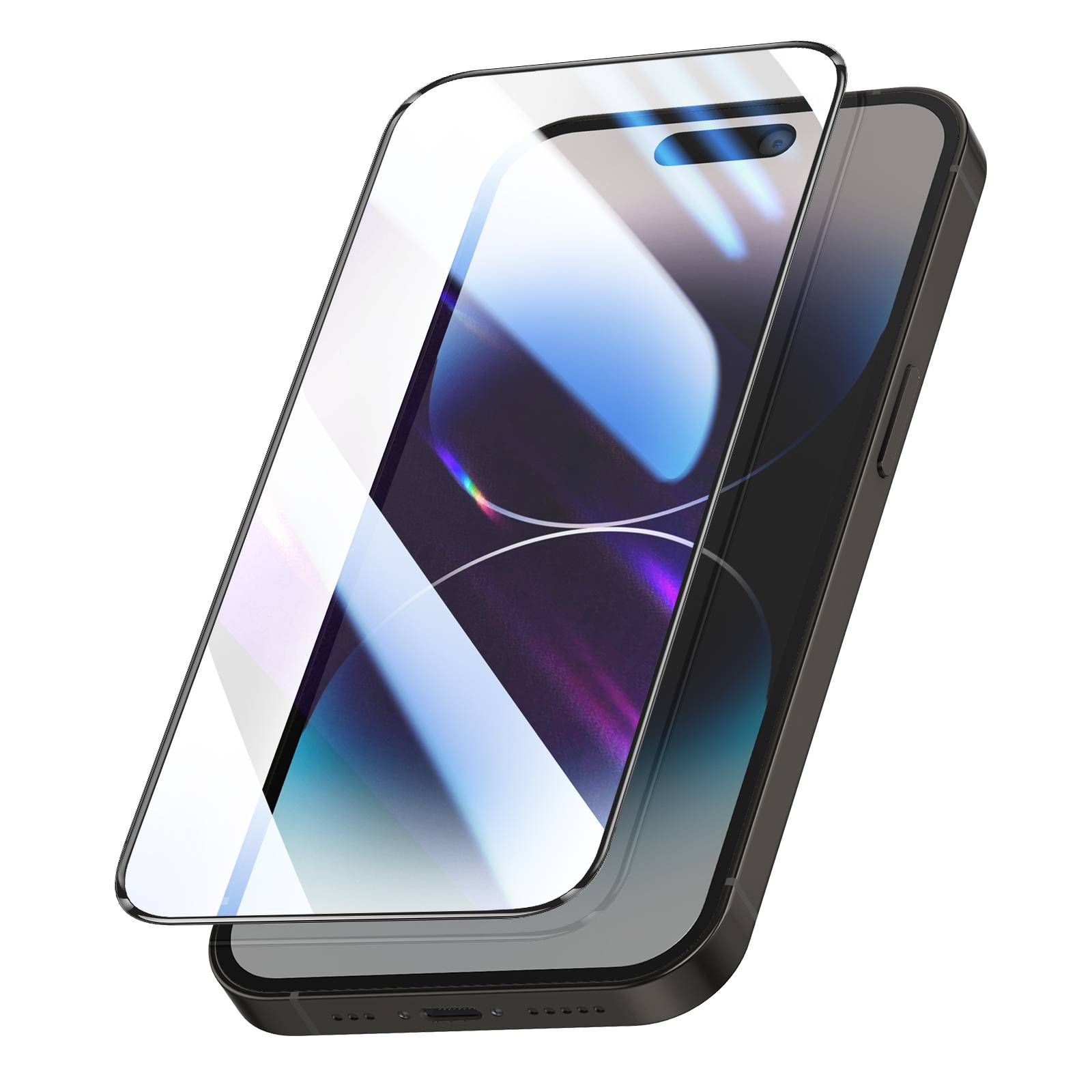 Verre Trempé pour iPhone 14 Pro Antichoc avec Kit de Pose Magic Box-0