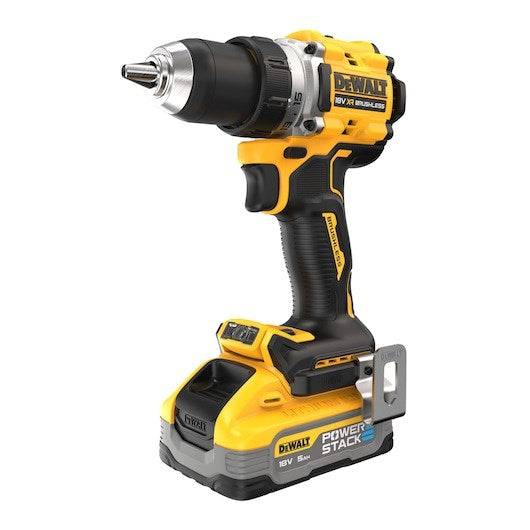 Perceuse visseuse Compacte XR 18V 5Ah Li-ion Brushless POWERSTACK DEWALT - DCD800H2T-QW-0