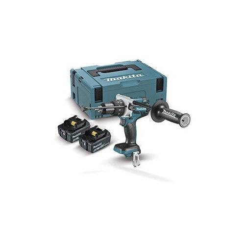 Perceuse à percussion 18V LXT -2x5.0 Ah- en MAKPAC - MAKITA DHP458RTJ-1