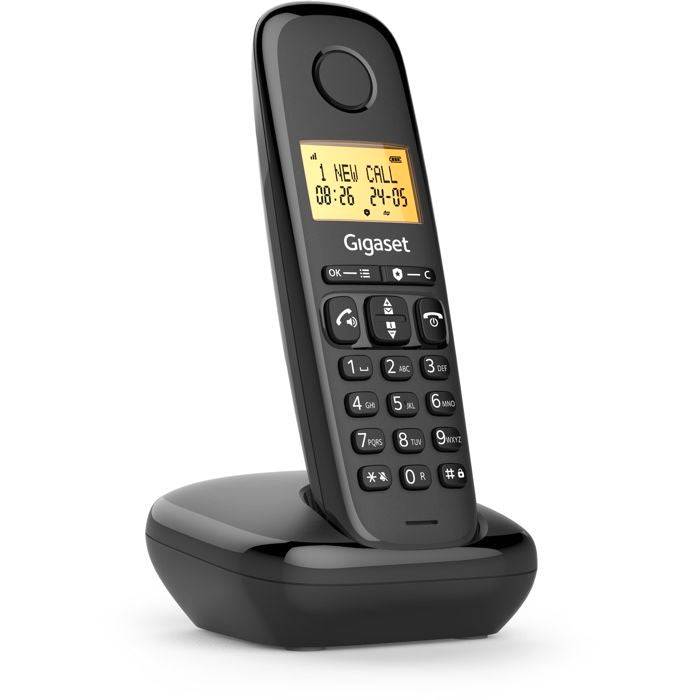 Téléphone Sans Fil Noir Gigaset BASIC100NOIR-2