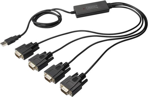 Digitus USB 2.0, série Câble adaptateur [1x USB 2.0 type A mâle - 4x SUB-D mâle 9 pôles] DIGITUS - USB 2.0 zu 4xRS232 Kabel 1.50 m