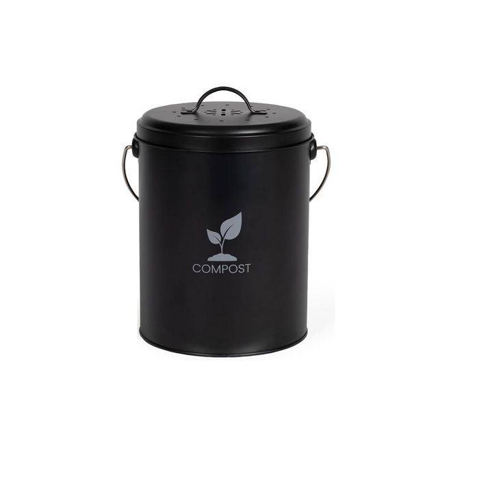 Seau à Compost De Cuisine 6l Noir Livoo MES154N-1