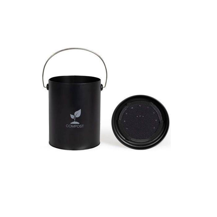 Seau à Compost De Cuisine 6l Noir Livoo MES154N-2