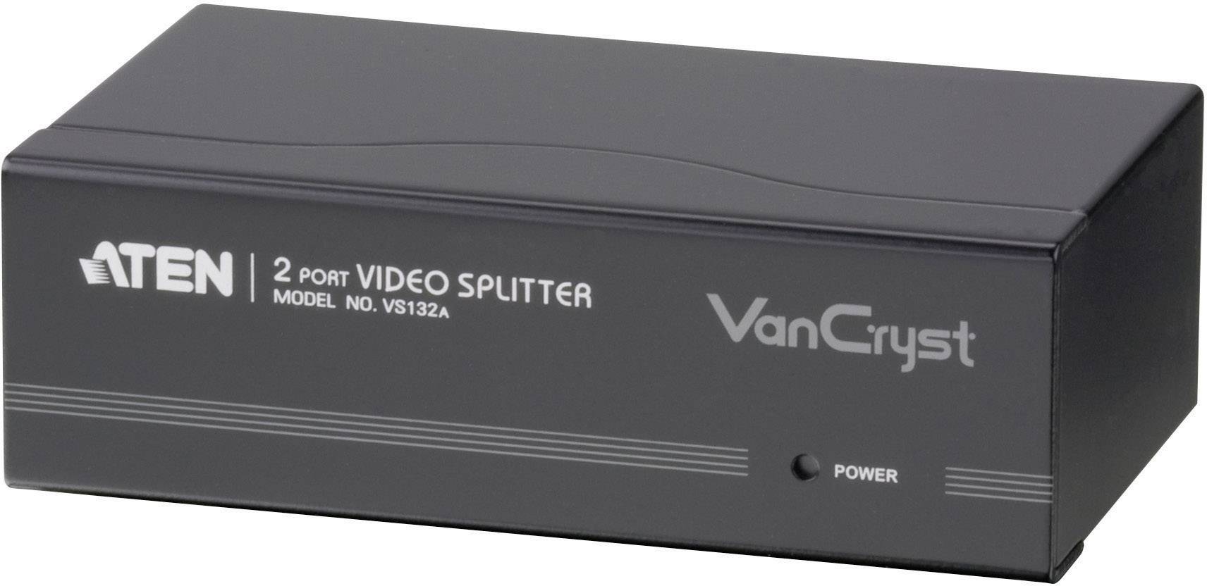 ATEN VS132A 2 ports Répartiteur VGA avec répéteur intégré 2048 x 1536 pixels noir-0