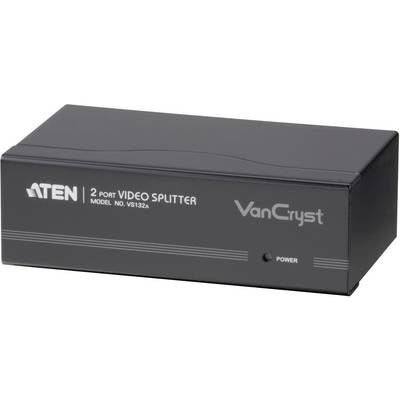 ATEN VS132A 2 ports Répartiteur VGA avec répéteur intégré 2048 x 1536 pixels noir-0
