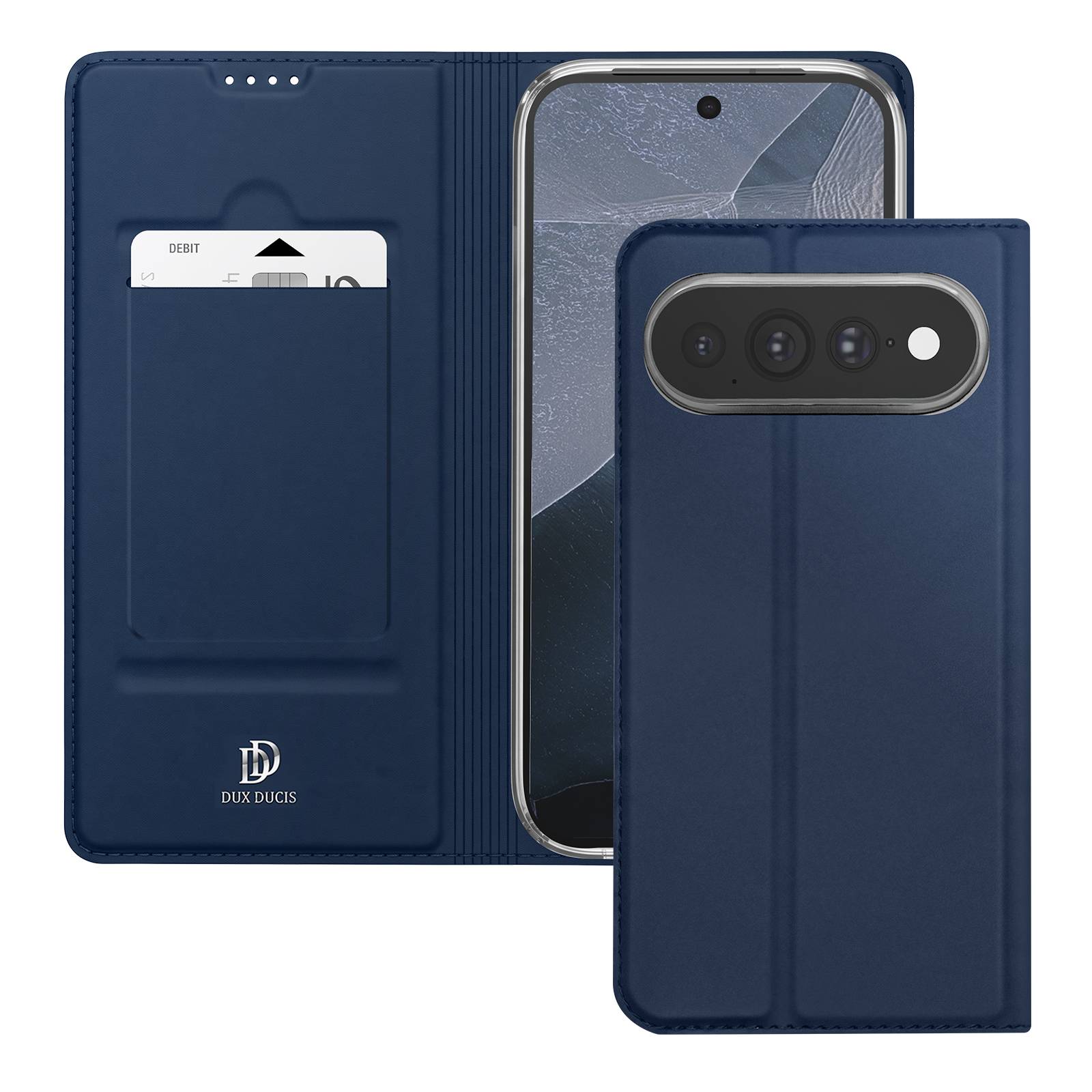 Étui pour Google Pixel 11 Pro XL Soft-touch avec Support Vidéo et Porte-Carte-1