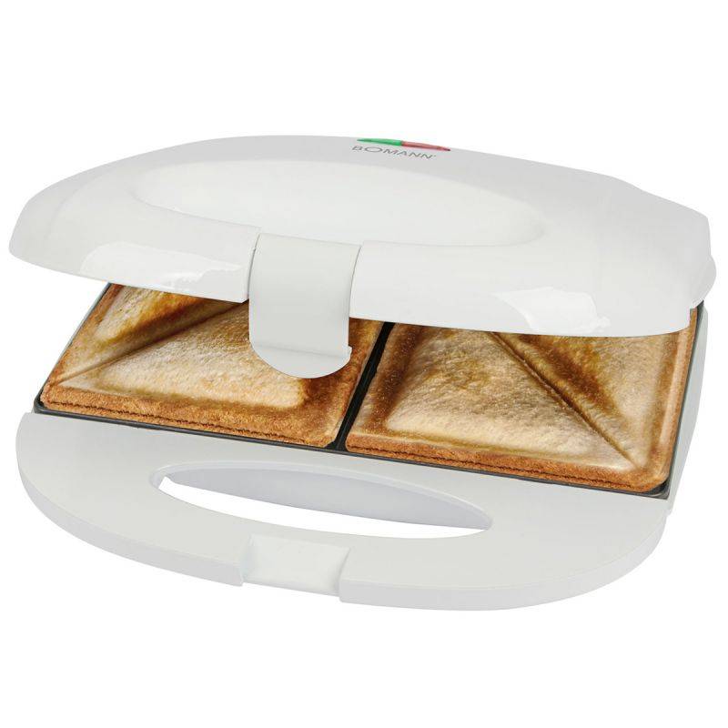 Appareil à Sandwich Croque-monsieur Blanc Bomann ST6073CB-Blanc-1