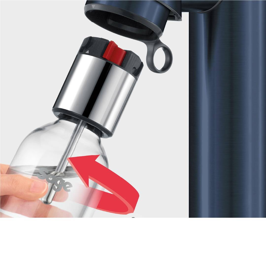 Machine à Gazéifier L'eau + 1 Bouteille - Bleu Prune Sage SCA800DBL0ZEU1-4