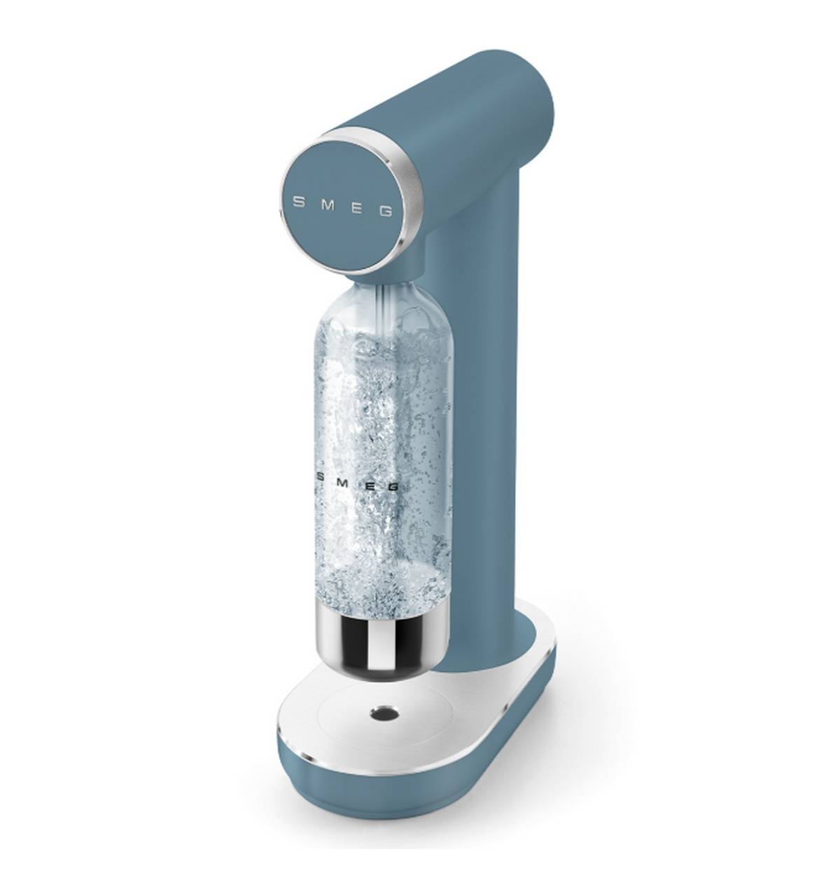 Machine à Gazéifier L'eau + 1 Bouteille Bleu Orage Mat Smeg SKC01SBM-1