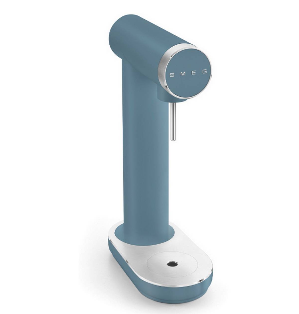 Machine à Gazéifier L'eau + 1 Bouteille Bleu Orage Mat Smeg SKC01SBM-2