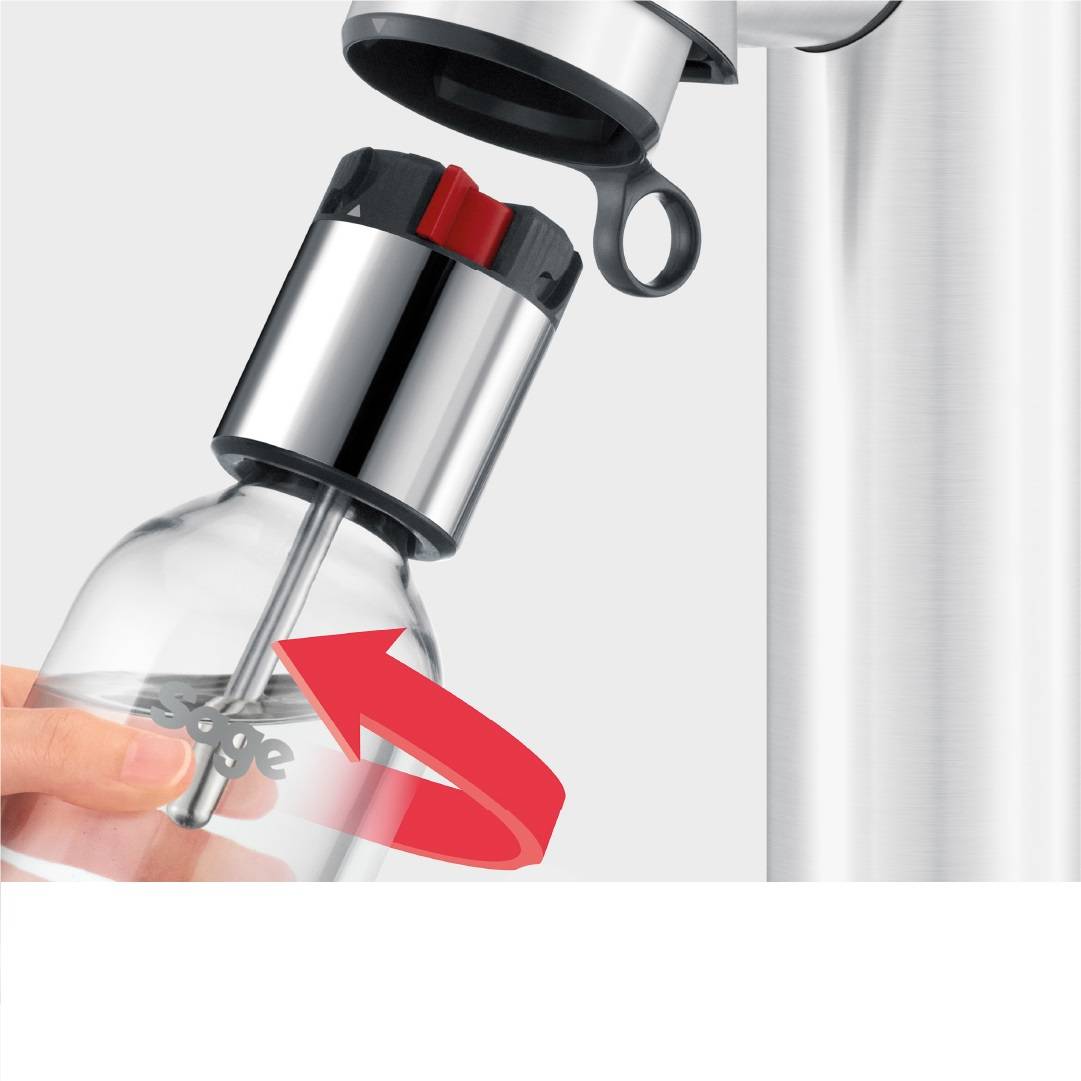 Machine à Gazéifier L'eau + 1 Bouteille - Sel De Mer Sage SCA800SST0ZEU1-2