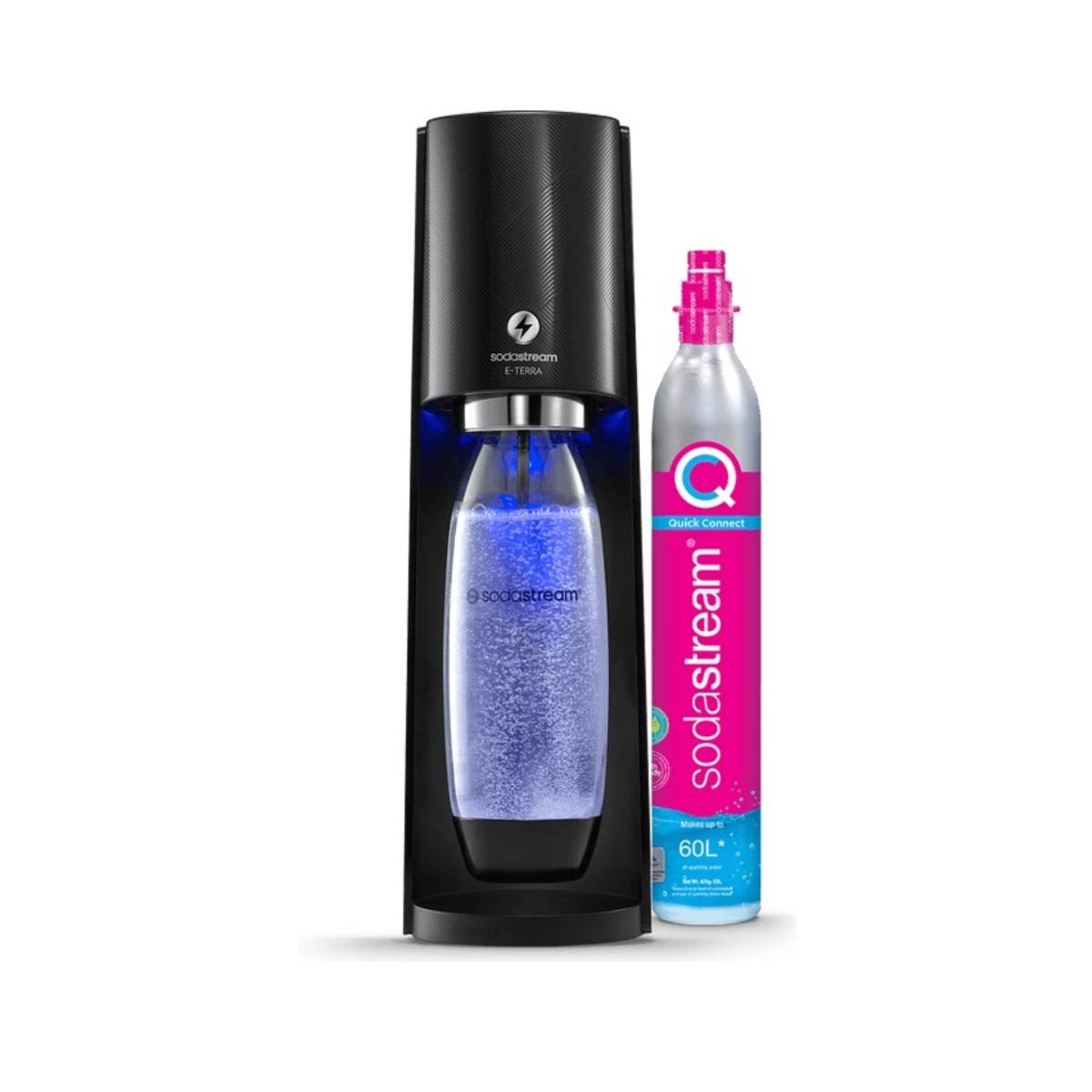 Machine à Gazéifier L'eau + 1 Cylindre + 1 Bouteille - Noir Sodastream 1012911331-0