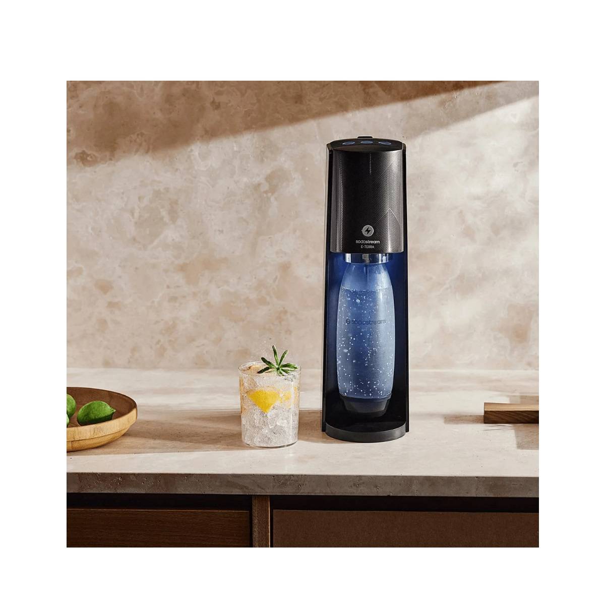 Machine à Gazéifier L'eau + 1 Cylindre + 1 Bouteille - Noir Sodastream 1012911331-1
