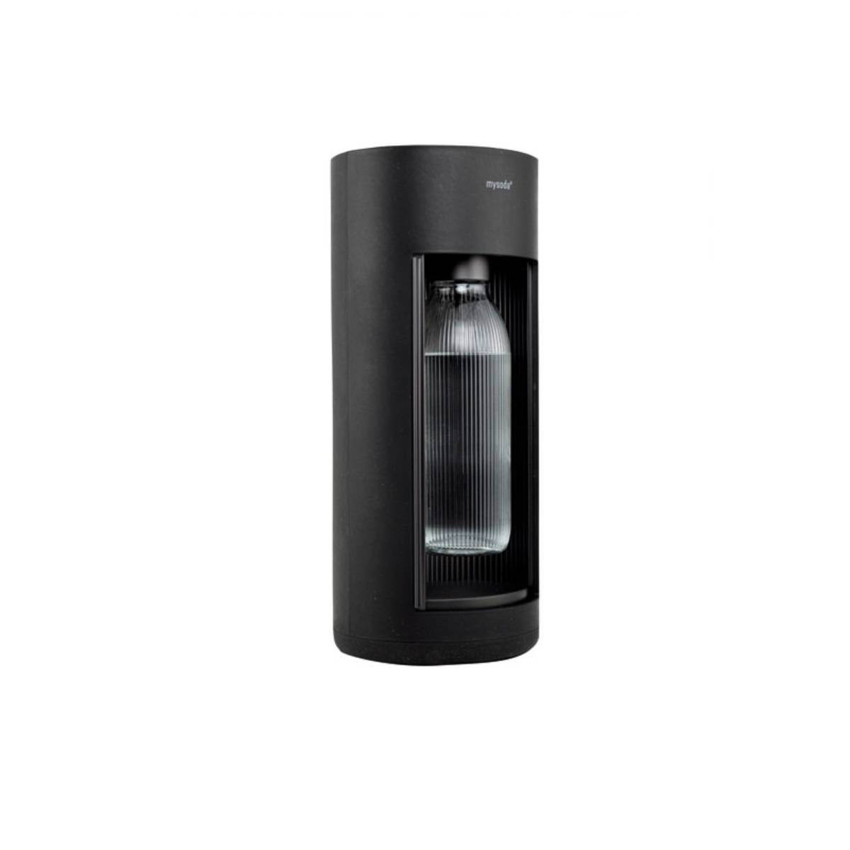 Machine à Gazéifier L'eau + 2 Bouteilles Noir Mysoda GL004F-B-FR-2
