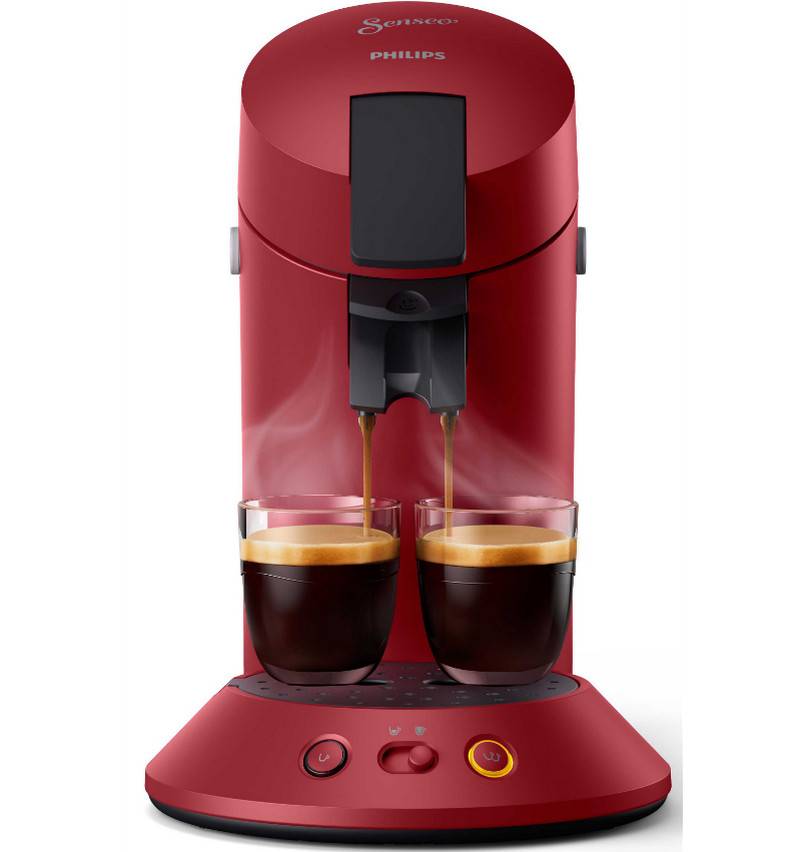 Cafetière à Dosette 1bar 1450w Rouge Philips csa210/91-2