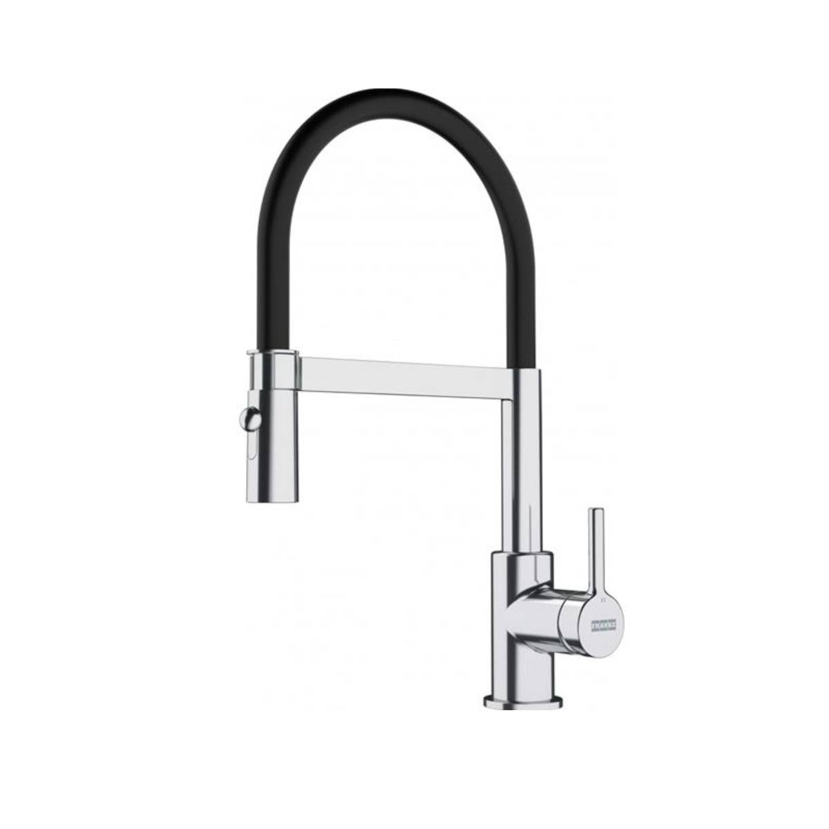 Mitigeur Avec Douchette Semi Pro Chrome Et Noir Franke 901819-0