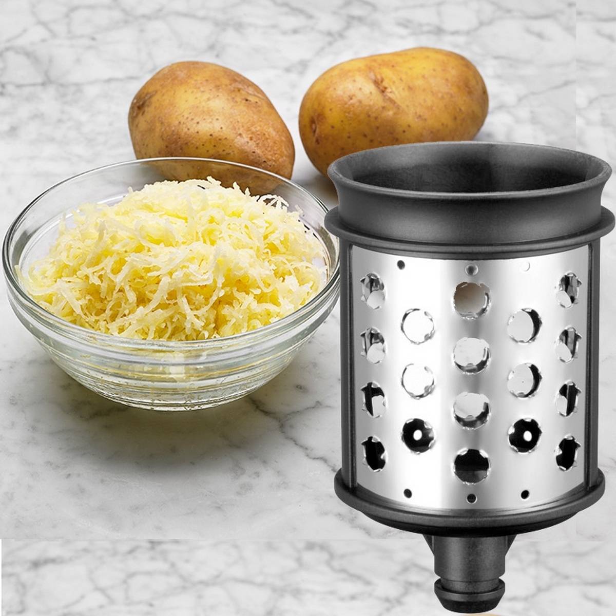 Set De 3 Cylindres à Râpe Pour Robot Artisan 5ksmvsa Kitchenaid 5 KSMEMVSC-3