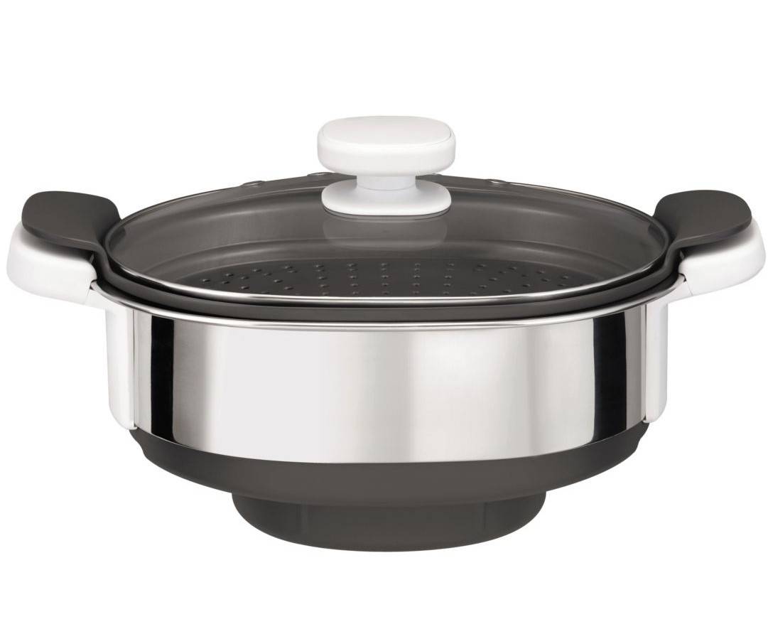 Cuiseur Vapeur 3.7l Inox/gris Moulinex xf384b10-0