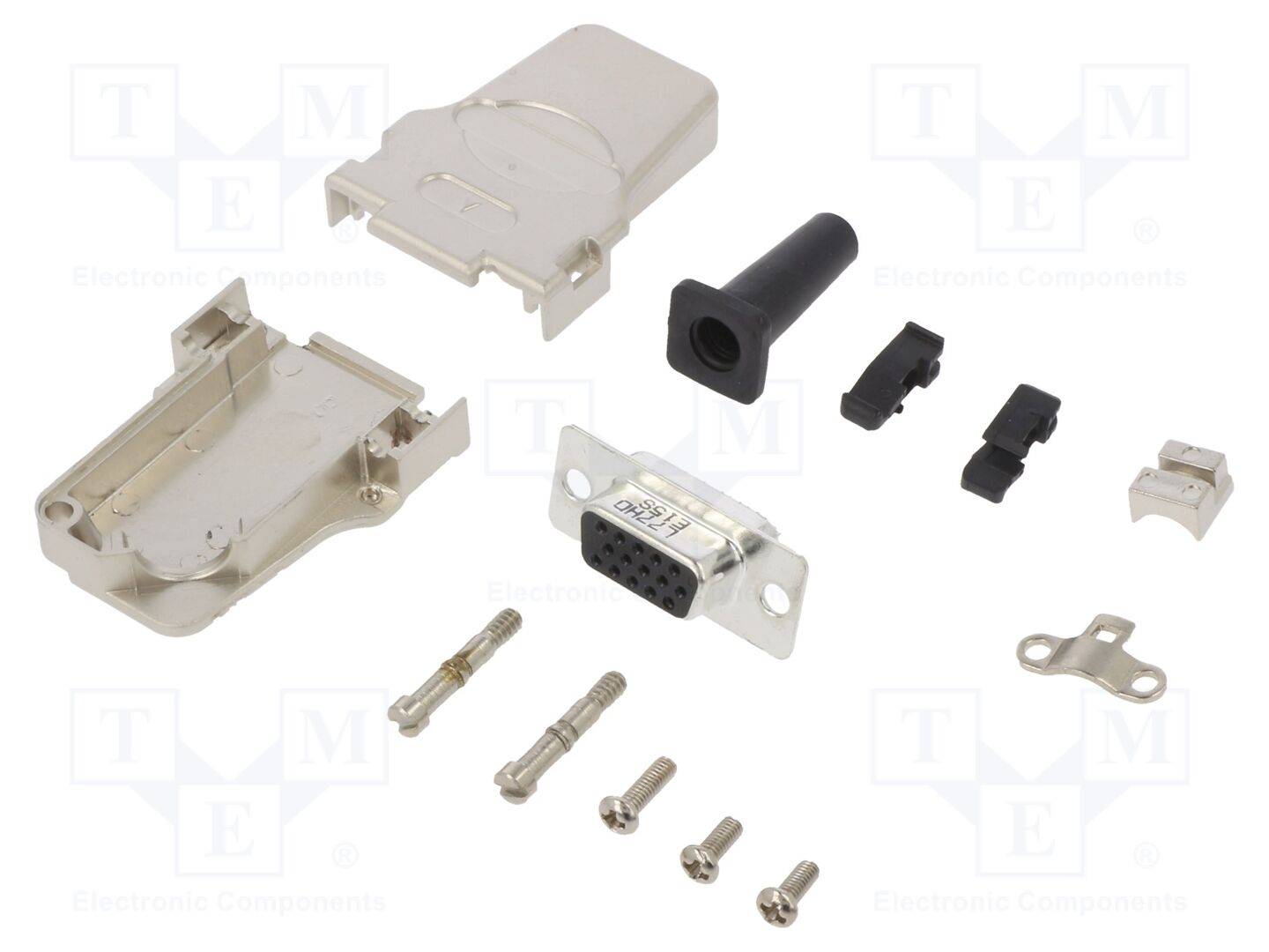 Amphenol L17D45ZF09-RG+L77HDE15S Kit embase SUB-D femelle 45 ° Nombre de pôles: 15 fût à souder 1 pc(s)-0