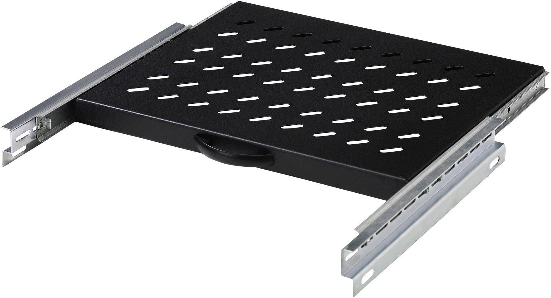 Digitus DN-19 TRAY-2-600-SW 19 pouces 1 UH extensible adapté à une baie de profondeur: 600 mm noir