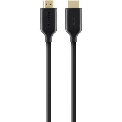 Câble de raccordement Belkin HDMI Fiche mâle HDMI-A, Fiche mâle HDMI-A 1.00 m noir F3Y021bt1M canal de retour audio, con